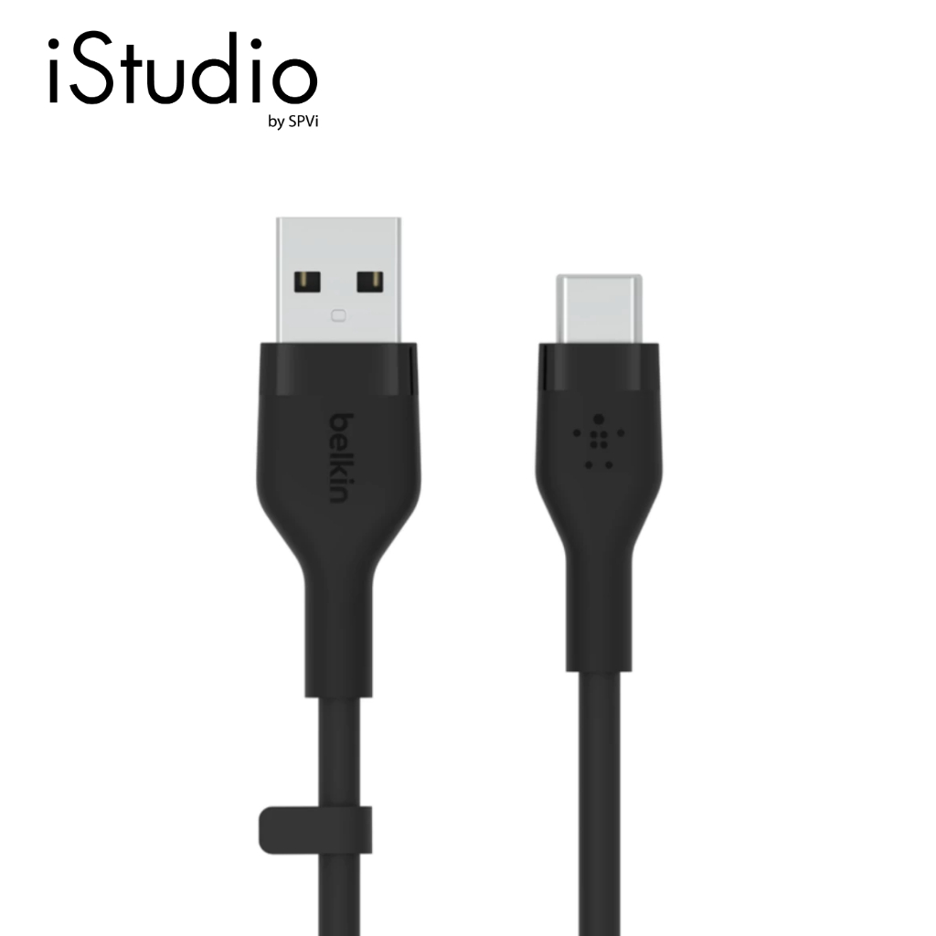 Belkin BoostCharge Flex Silicone Cable 30W/3A สายชาร์จ USB-A to C (1 เมตร)