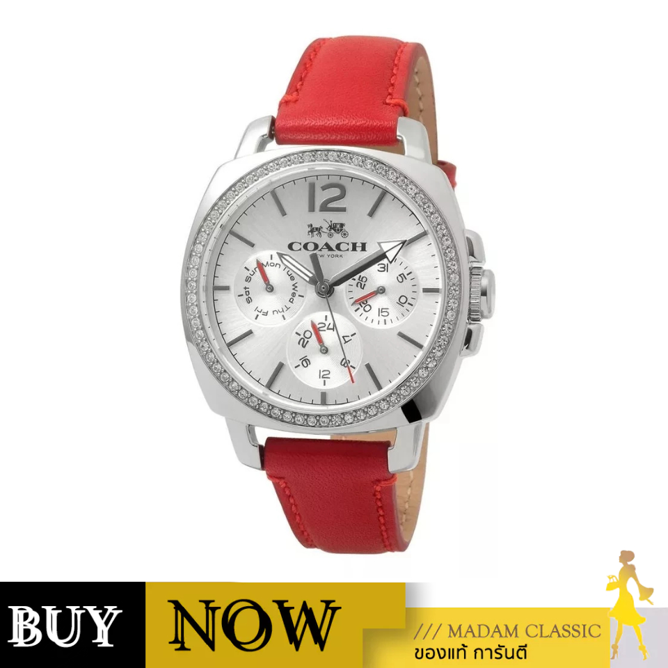 COACH นาฬิกาข้อมือ 14502171 BOYFRIEND CRYSTAL WOMEN'S WATCH, 35MM