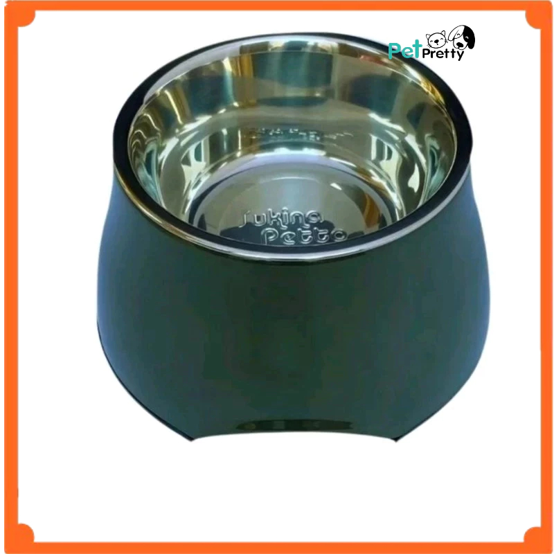 Sukina petto ชามอาหารสุนัข ชามแสตนเลส ชามยกสูง size S,M L มี 4สี  ชามสัตว์เลี้ยง  ชามแมว (สุกินะ เพ็ทโตะ) - รูปที่ 5