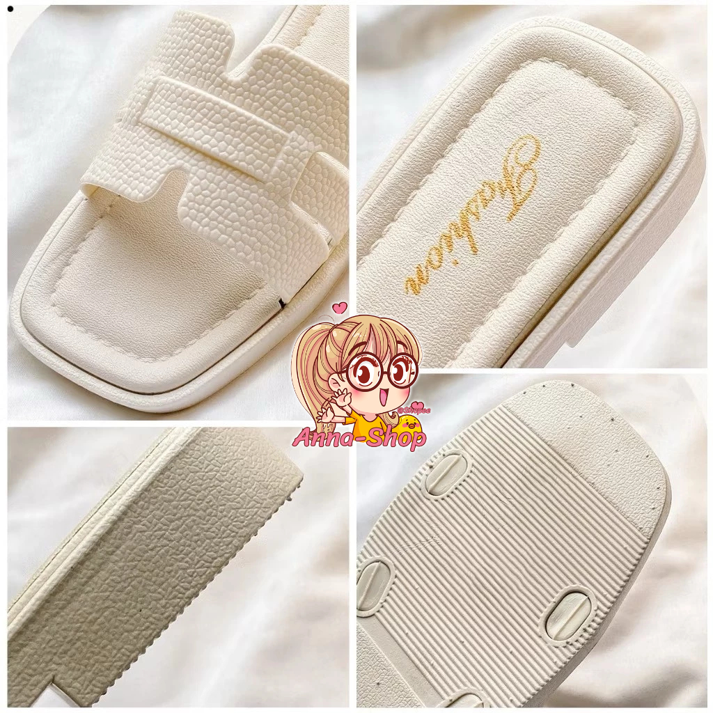 Anna shop  รองเท้าแตะผู้หญิงยางนิ่ม แฟชั่นรุ่นล่าสุด ยอดนิยม รองเท้าแตะแฟชั่น ราคาถูกT328