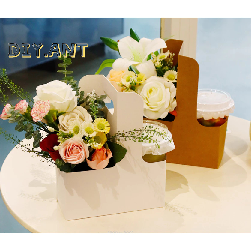 💐DIY💐 ถุงกระดาษ กระดาษคราฟท์ ใส่ดอกไม้ ช่อดอกไม้ งานแต่ง งานรับปริญา