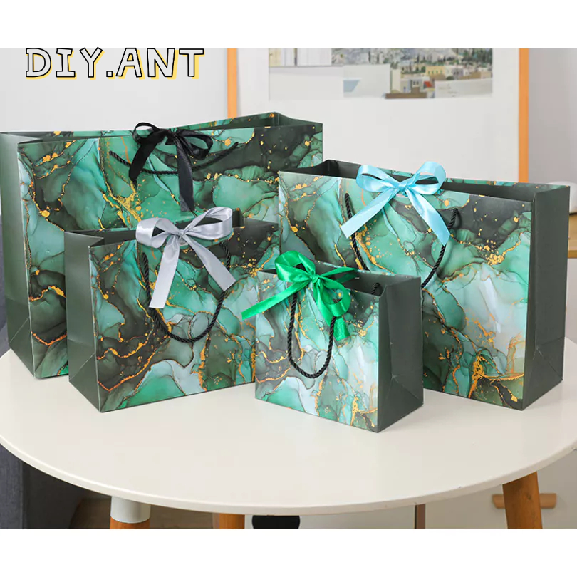 💐DIY💐 ถุงหิ้วกระดาษ ถุงกระดาษใส่ของขวัญ ของชำร่วย งานต่างๆ สินค้ามีหลายขนาด