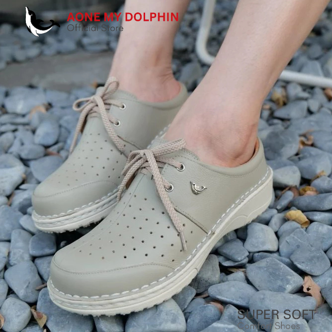 [ลิขสิทธิ์แท้] Aone My Dolphin - SP02 รุ่นใหม่ Soft Slim รองเท้าเพื่อสุขภาพแบบครึ่งส้น