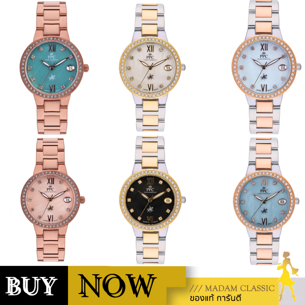[Pre-Order จัดส่ง 7-9 วัน] นาฬิกาข้อมือ PARIS POLO CLUB รุ่น PPC-DF10,PPC-DC21