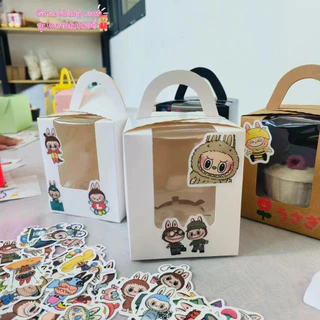 🍰BY🍰กล่องเค้ก น่ารัก สำหรับใส่คัพเค้ก 1PCS