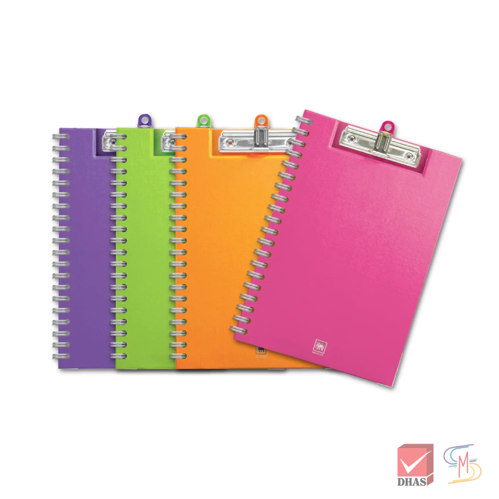Elephant ตราช้าง คลิปบอร์ด คลิปโฟลเดอร์ ริมลวด No.1111 A4 (คละสี) จำนวน 1 ชิ้น