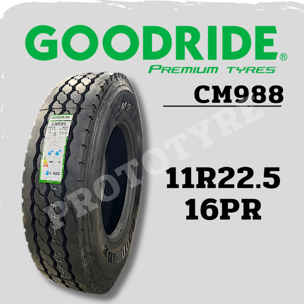 ยางรถบรรทุกเรเดียล 11R22.5 16PR ยี่ห้อ GOODRIDE รุ่น CM988
