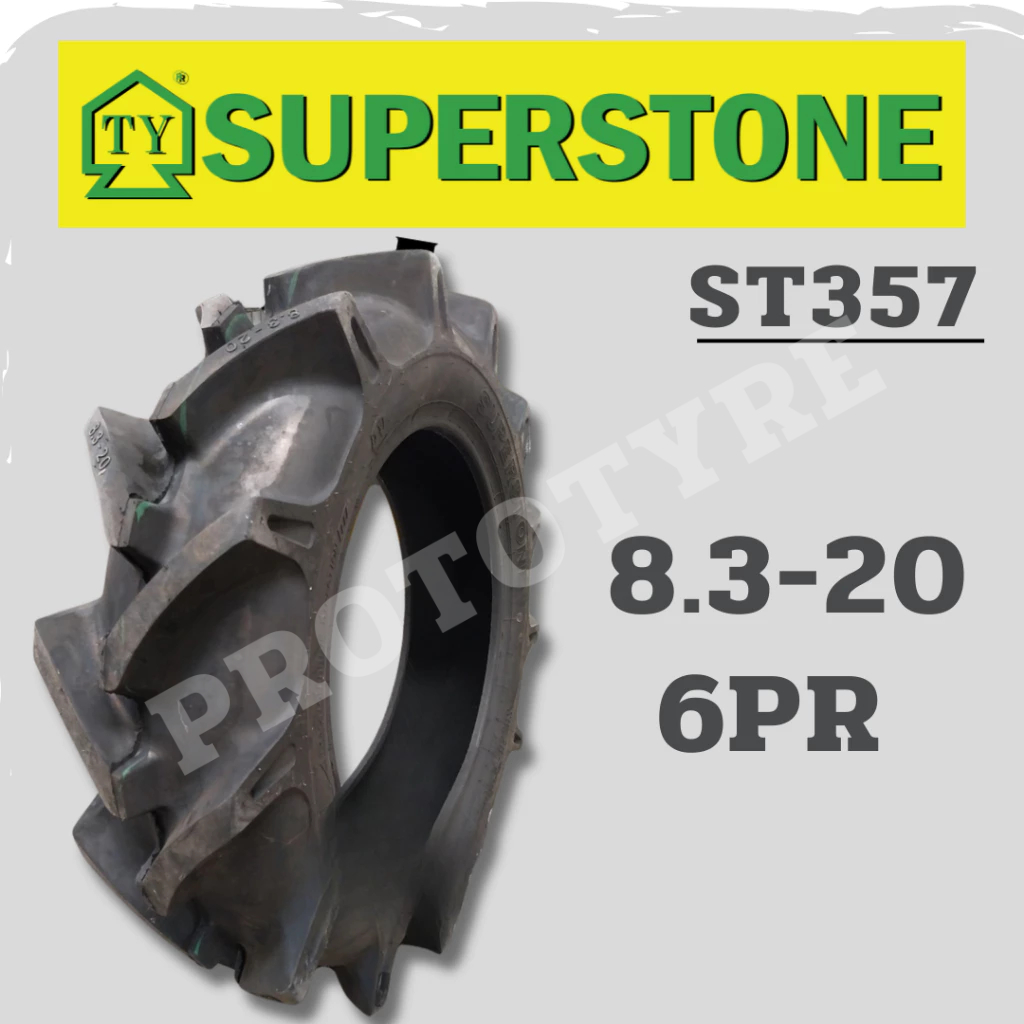 ยางรถไถ 8.3-20 6PR ยี่ห้อ Superstone รุ่น ST357