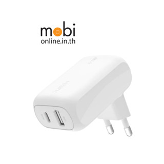 Belkin WCB009 หัวชาร์จ 2 พอร์ต USB-A+USB-C กำลังไฟสูงสุด 42 …