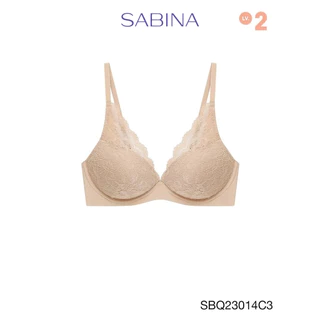Sabina Twenty Five Level 2 เสื้อชั้นใน ไร้โครง รหัส SBQ23014C3 - สีเนื้อเข้ม