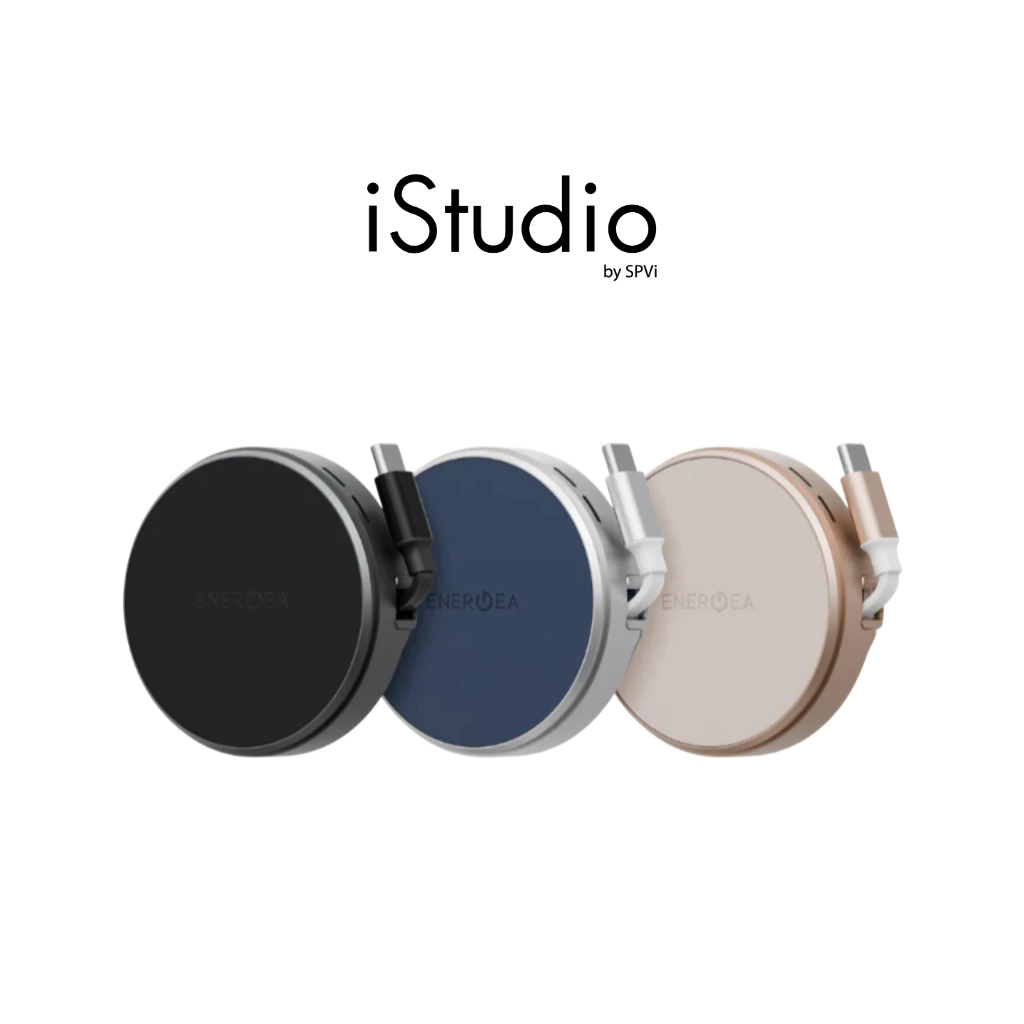 Energea แท่นชาร์จ ไร้สาย พร้อมสายชาร์จ MagDuo Arc USB-C 2 in 1 Wireless Charger