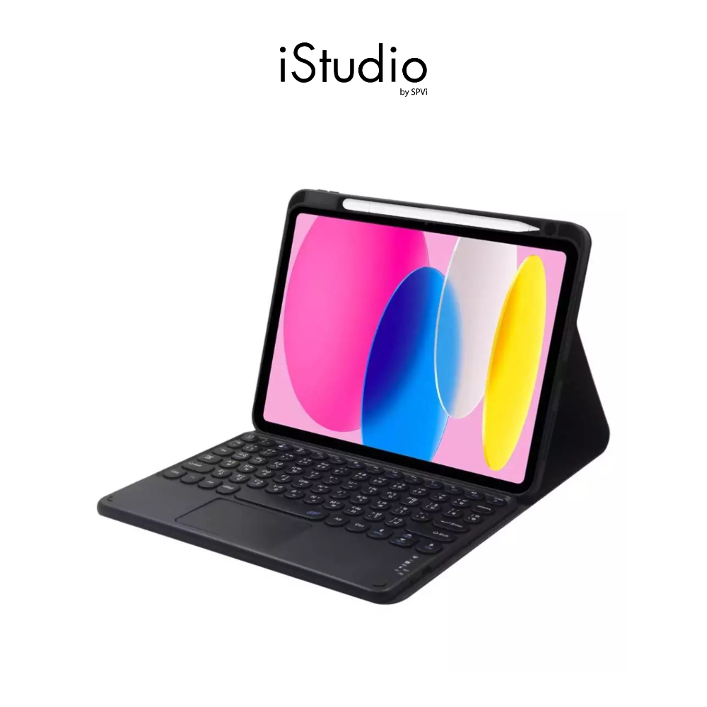Just Must เคสคีย์บอร์ด  iPad Gen 11 (2025)/Gen 10 Folio Case with Keyboard and Trackpad - Black