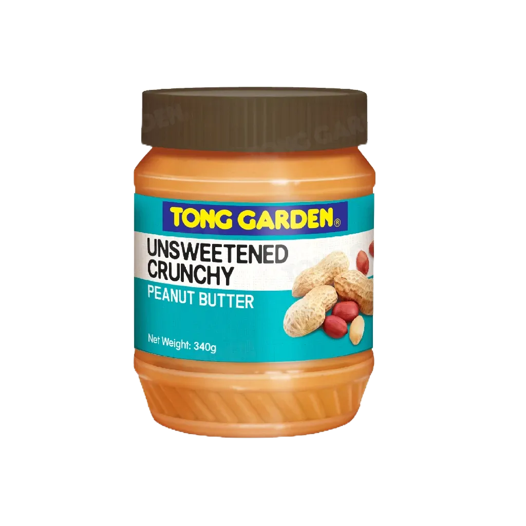 Tonggarden เนยถั่วลิสงบดหยาบรสจืด 340 กรัม