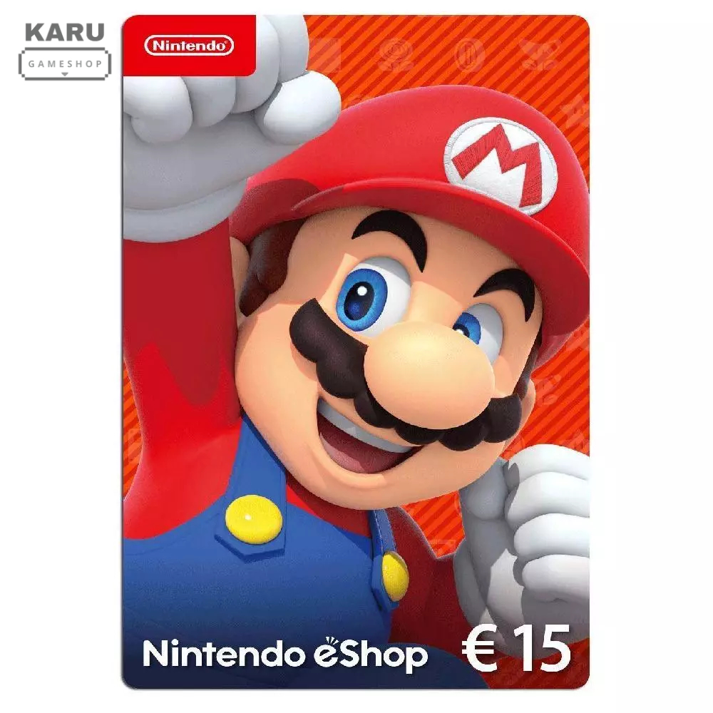 [พร้อมส่ง] มือ 1 โค้ด Nintendo eShop : 15 ยูโร สำหรับ Nintendo Switch / Switch 2 โซนยุโรป