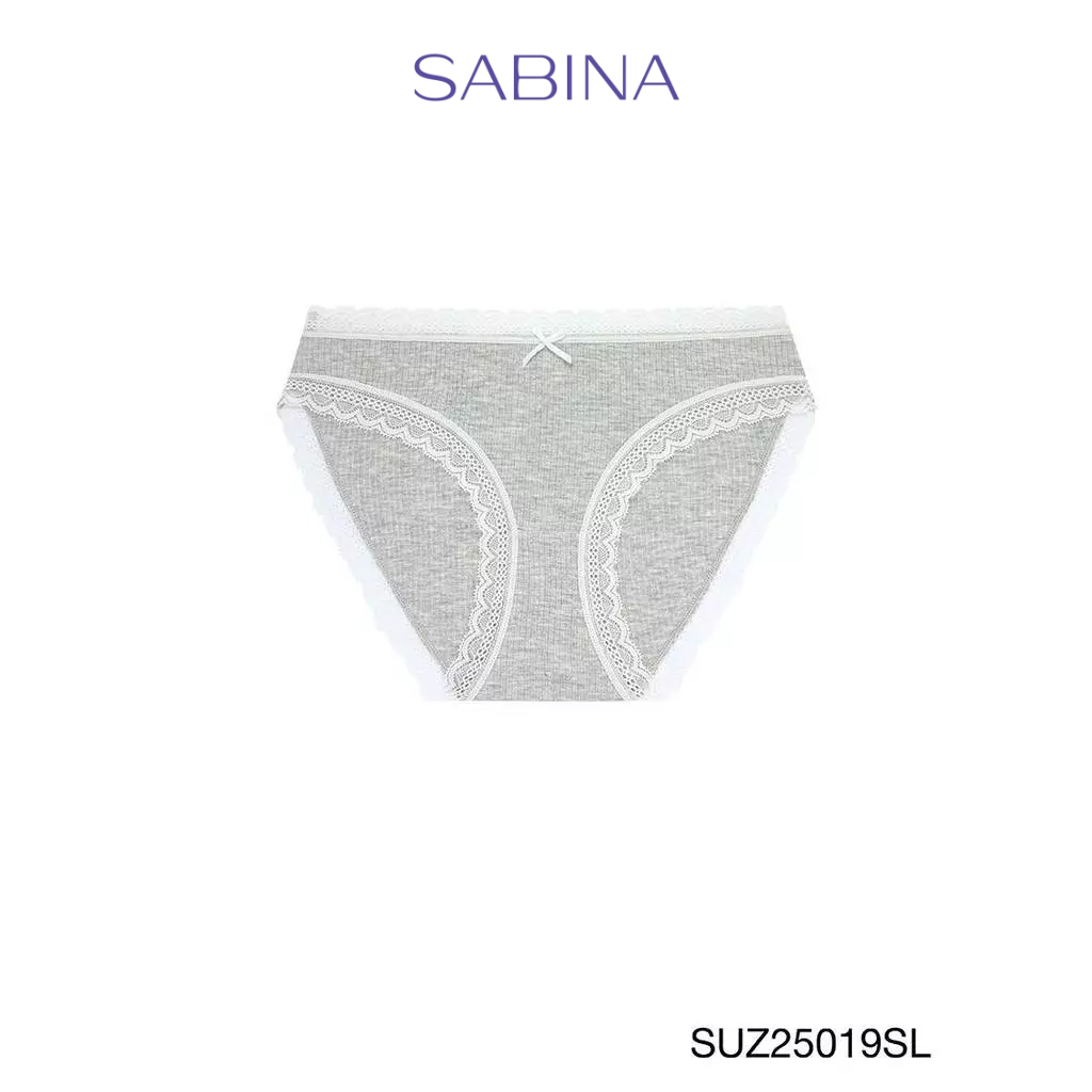 Sabina Panty Zone Everyday Series กางเกงในทรงบิกินี่ รหัส SUZ25019SL - สีเทาอ่อน