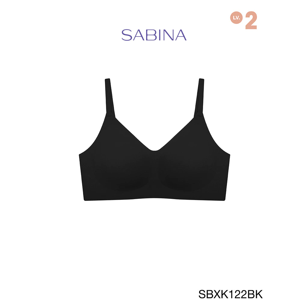 [Online Exclusive]  SABINA BRALESS | SOFT COLLECTION เสื้อชั้นในไม่มีโครง รหัส SBXK122BK สีดำ