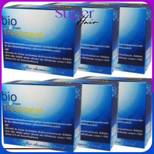 *ยกลัง* Green Bio Super Treatment กรีน ไบโอ ซุปเปอร์ ทรีทเมนต์ ฟื้นฟูผมเสีย หลังการยืด ดัด ทำสี ขนาด 24ซอง (6กล่อง)