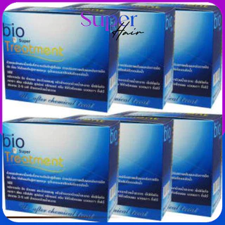 *ยกลัง* Green Bio Super Treatment กรีน ไบโอ ซุปเปอร์ ทรีทเมนต์ ฟื้นฟูผมเสีย หลังการยืด ดัด ทำสี ขนาด 24ซอง (6กล่อง)