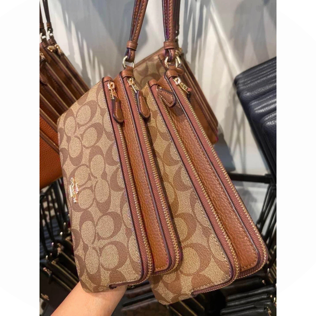 Zip Wallet C5576 C5610 (กระเป๋าคล้องมือ2ซิป SizeL) กระเป๋าสตางค์ กระเป๋าเงิน