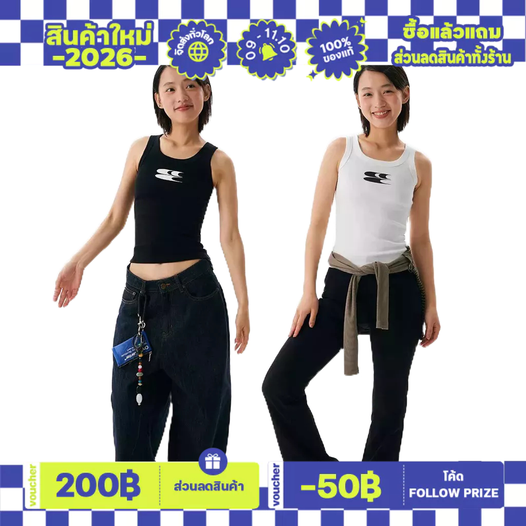 【เป็นของแท้ 100%】 Crying Center เสื้อยืดคอกลมแขนยาว Jelly Stars Long Sleeve T-Shirt