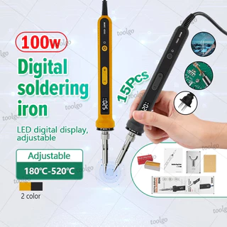 หัวแร้งบัดกรี 100W ปรับอุณหภูมิได้ จอLCD หัวแร้งไฟฟ้า เครื่องเชื่อมDigital display Soldering Iron