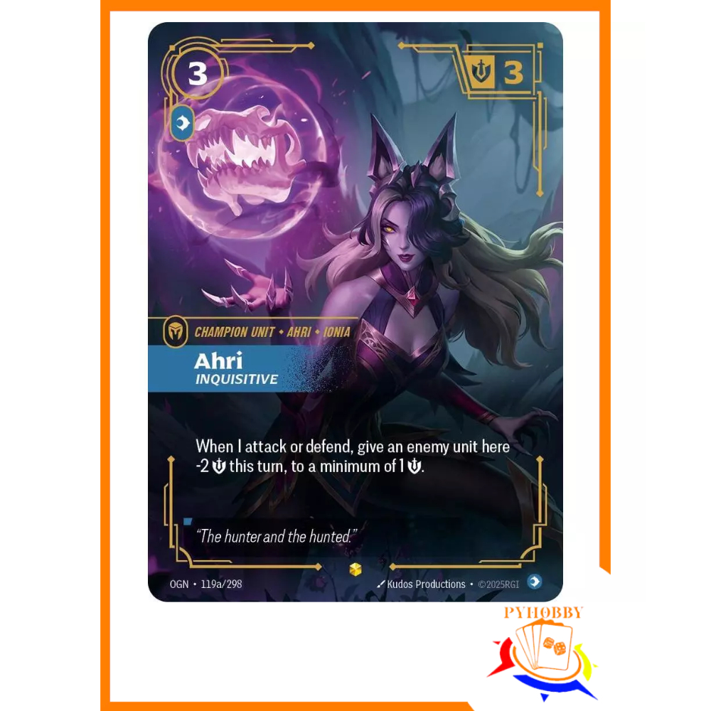 [Riftbound] Ahri - Inquisitive (Alternate Art) - Origins (OGN)