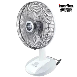 IMARFLEX_1 พัดลม ตั้งโต๊ะ สีทูโทน 16 นิ้ว IF-970X