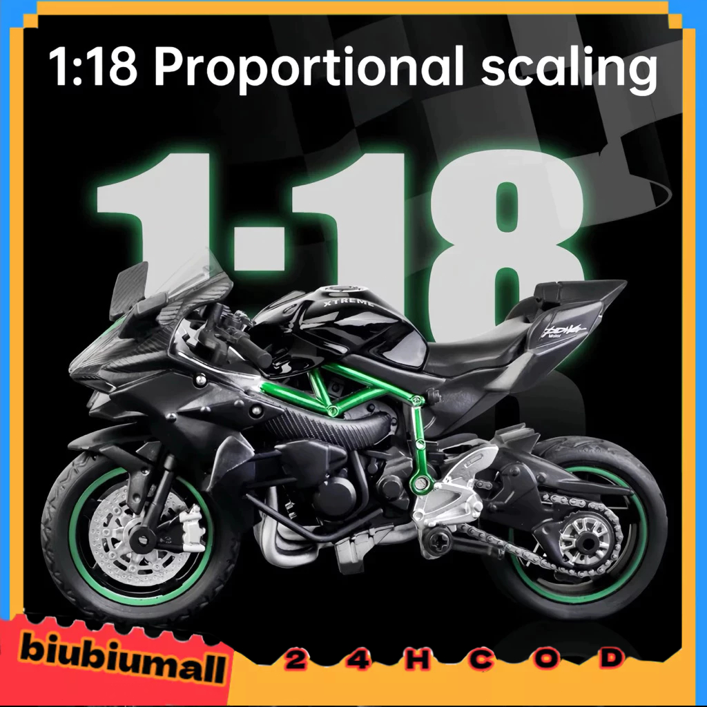 <COD> 1:18 Diecast รุ่นรถจักรยานยนต์/คาวาซากิ Ninja H2R/ยามาฮา YZF R1M/รุ่นรถจักรยานยนต์ Diecast/ของ