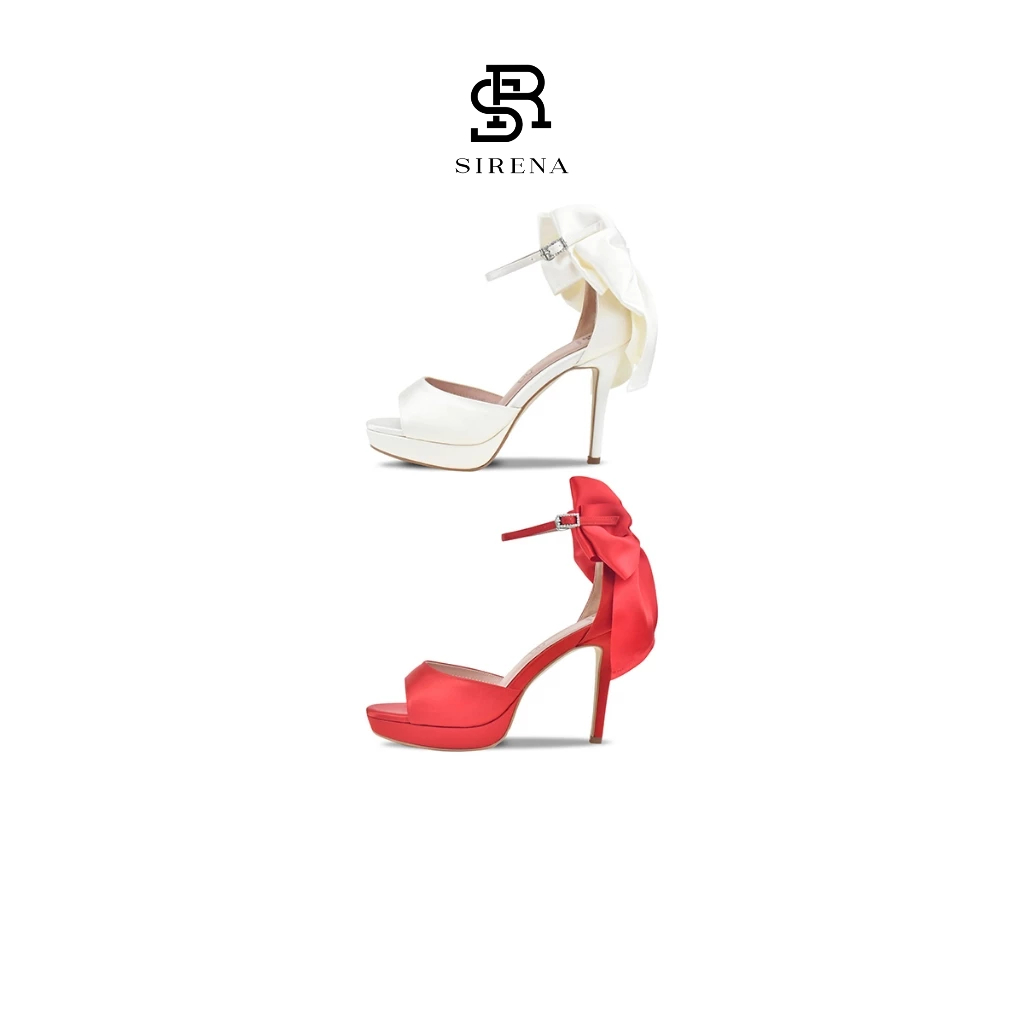 SIRENA รองเท้าเจ้าสาว เปิดหน้า ส้นสูง 4 นิ้ว รุ่น VIVIENNE