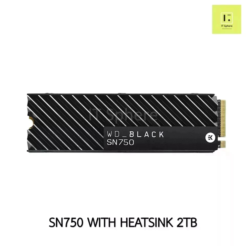SSD M.2 WD BLACK SN750 HEATSINK 2TB NVMe  มีฮีตซิงค์  (WDS200T3XHC) ประกัน Synnex