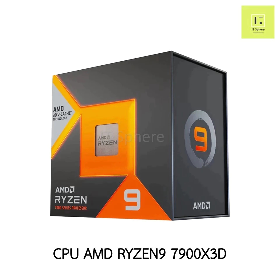 R9 7900X3D CPU AMD Ryzen 9 AM5 ซีพียู เอเอ็มดี 7000series Ryzen9 R 9 Ryzen 9 7000 series processor