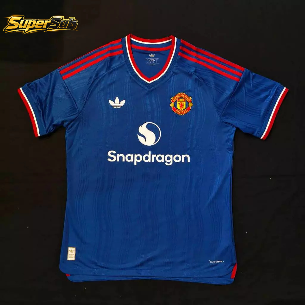 MANCHESTER UNITED 26/27 AWAY PLAYER JERSEY แมนยูเยือน เพเยอร์ สีน้ำเงิน ของแท้100%
