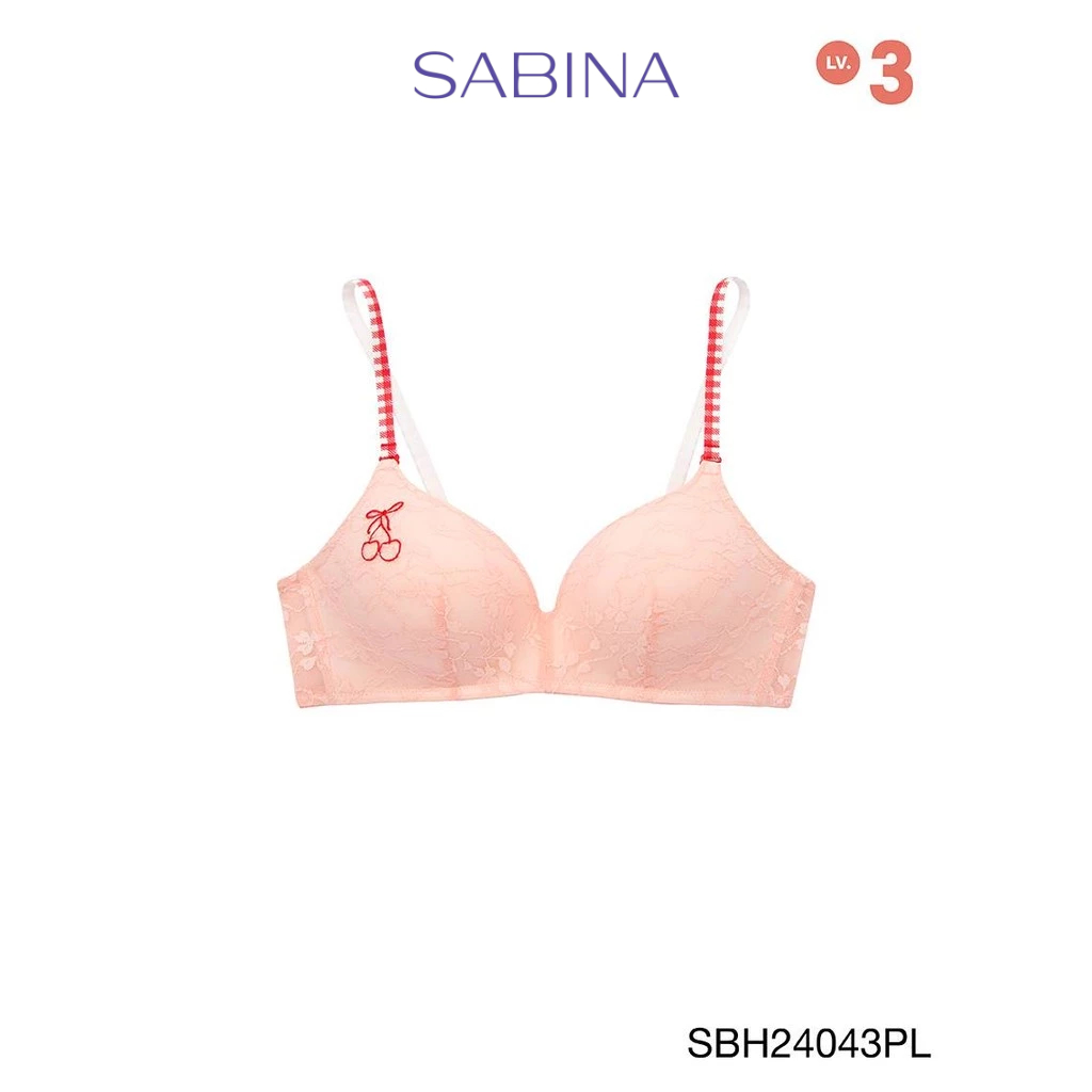 Sabina Soft Doomm Level 3 เสื้อชั้นใน ไร้โครง รหัส SBH24043PL - สีชมพูอ่อน