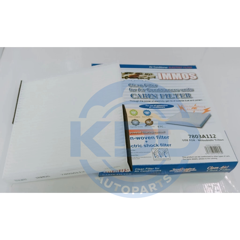 HOT กรองแอร์,ไส้กรองแอร์ IMMOS MITSUBISHI ALL NEW TRITON, PAJERO ปี 2015-2023 (7803A112)