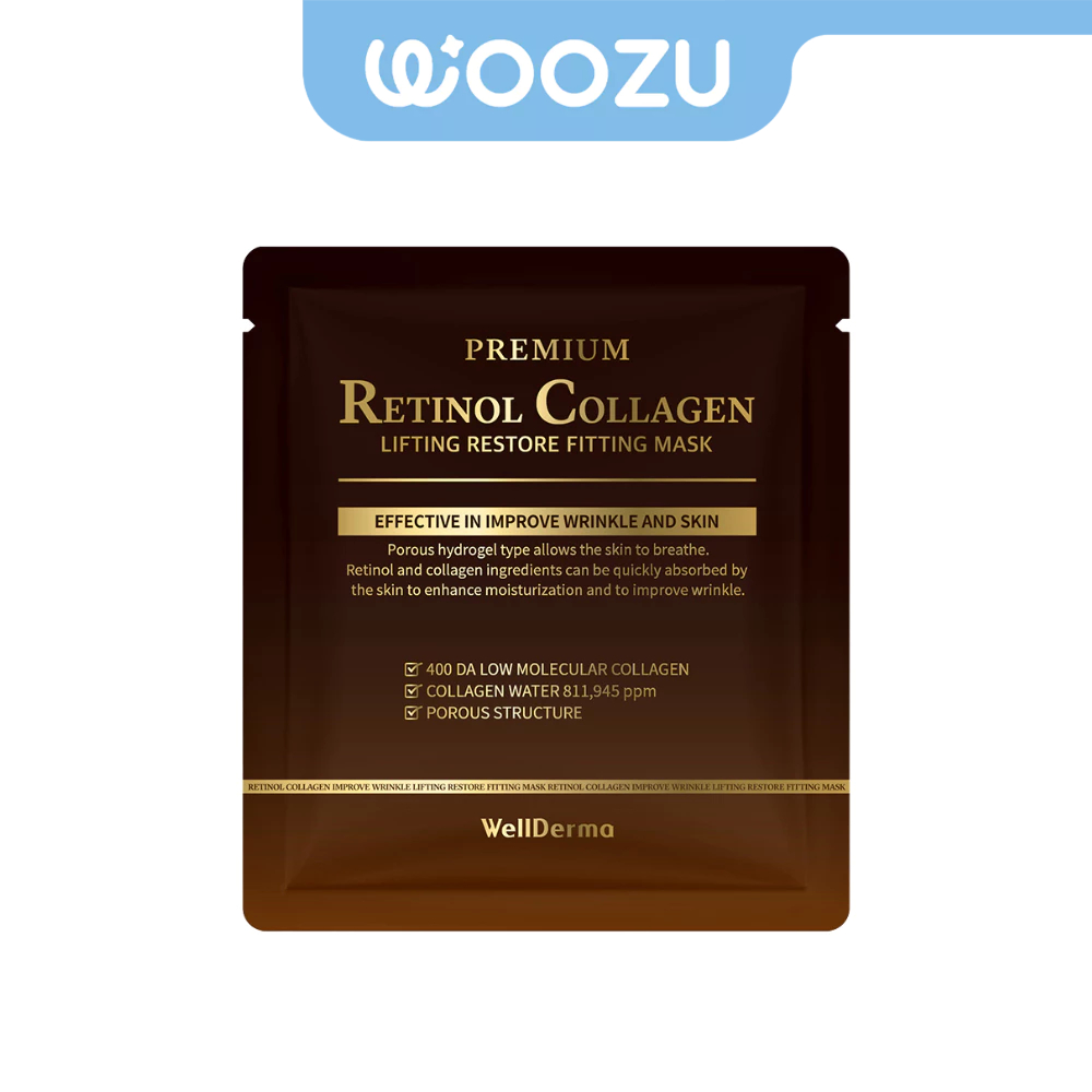 WELLDERMA Premium Retinol Collagen Lifting Restore Fitting Mask (25g*1ea)