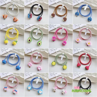 【NK】ปลอกหุ้มสายเคเบิลข้อมูลป้องกันการแตกหัก ปลอกหุ้มสายเคเบิลข้อมูลน่ารัก ปลอกหุ้มป้องกันตุ๊กตาการ์ตูน ใช้ได้ IP TYPE C