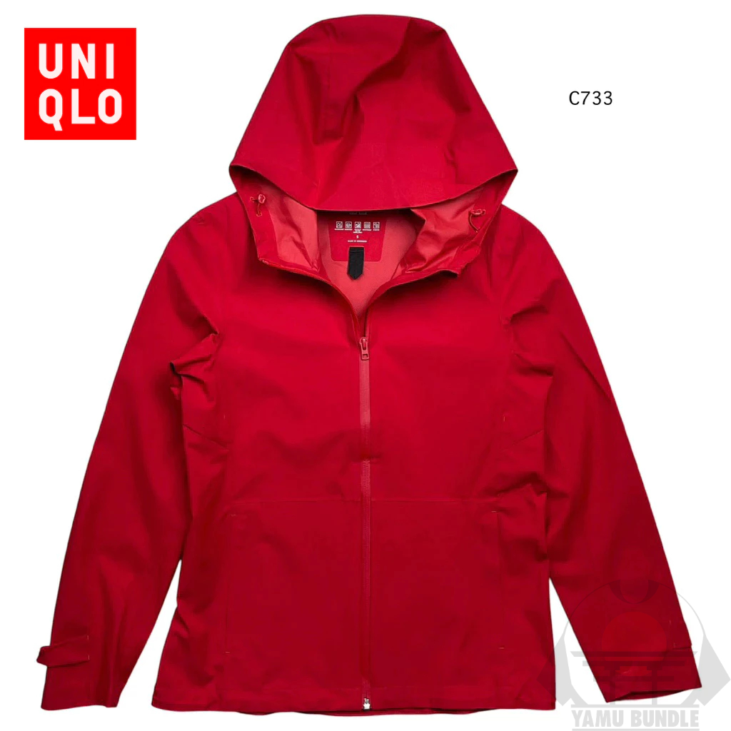 เสื้อแจ็คเก็ต UNIQLO ผ้าร่ม กันน้ำ Uniqlo Blocktech Parka (3D Cut) Size S ผญ
