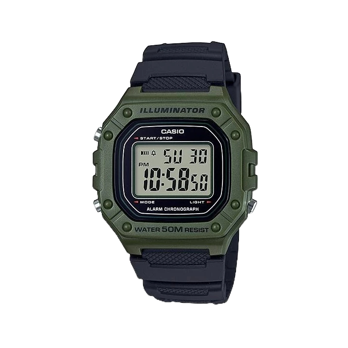 Casio นาฬิกาข้อมือผู้ชาย W-218H-3AVDF Men's watch Quartz
