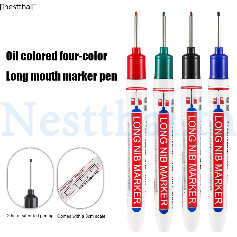 🍉ปากกามาร์คเกอร์ พร้อมส่ง ปากกามาร์คเกอร์หัวยาว งานไม้ marking pen