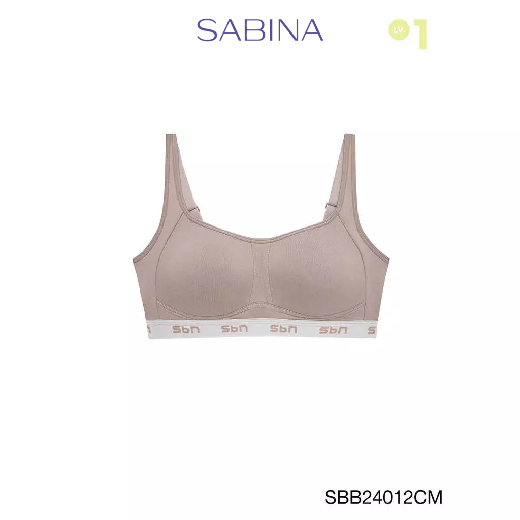 Sabina Sbn Sport Medium to High Support เสื้อชั้นใน  ไร้โครง รหัส SBB24012CM – สีช็อคโกแลต