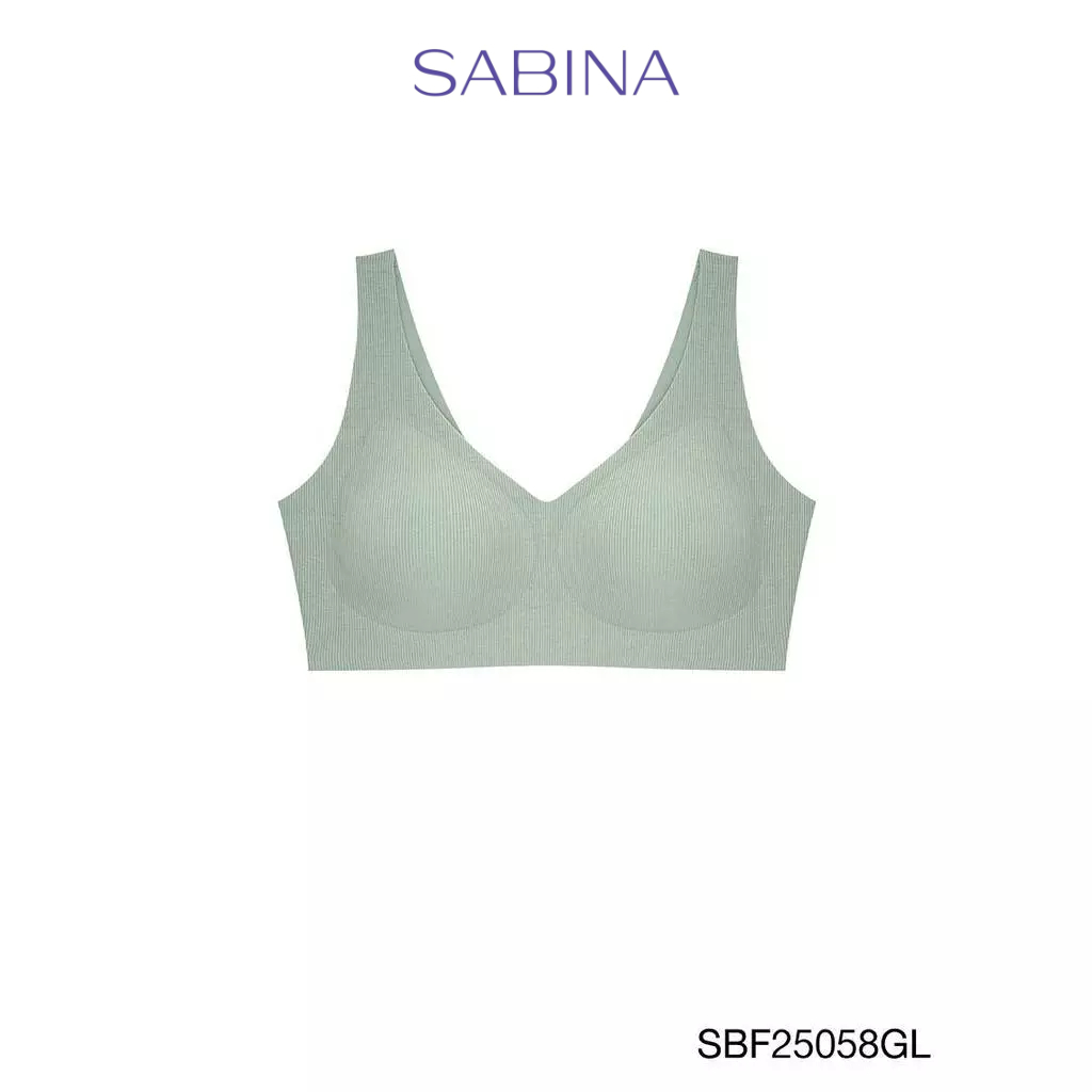 Sabina Forever Young Level 1 เสื้อชั้นใน ไร้โครง รหัส SBF25058GL - สีเขียวอ่อน