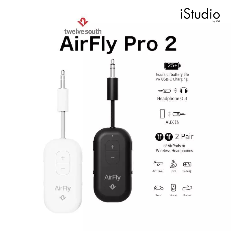 Twelve South Airfly Pro 2 Bluetooth Transmitter | อะแดปเตอร์หูฟังไร้สาย