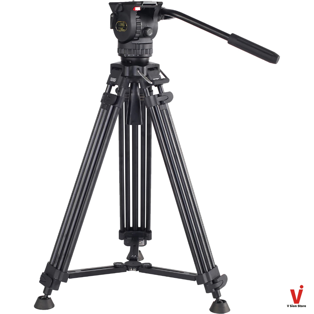 พร้อมส่ง TERIS TCE-AL PLUS Fluid Head & Tripod Kit, Bowl 75mm