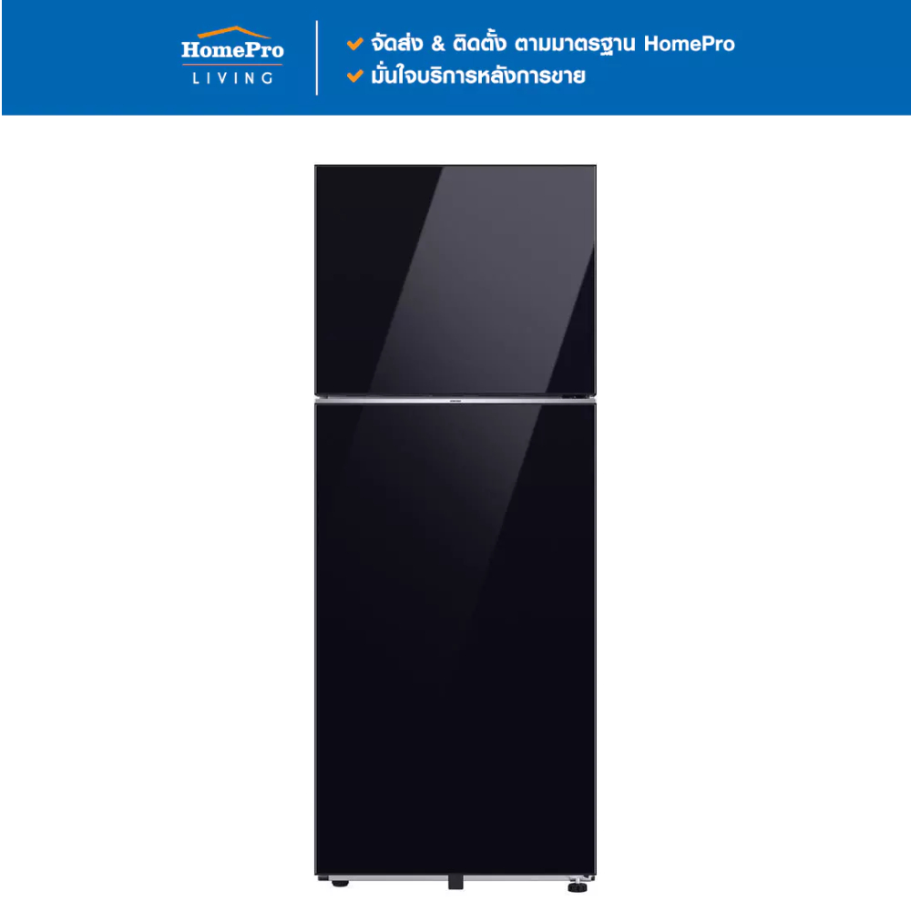 SAMSUNG ตู้เย็น 2 ประตู RT47CB668422ST 16.2 คิว กระจกดำ อินเวอร์เตอร์ จัดส่งโดย HomePro