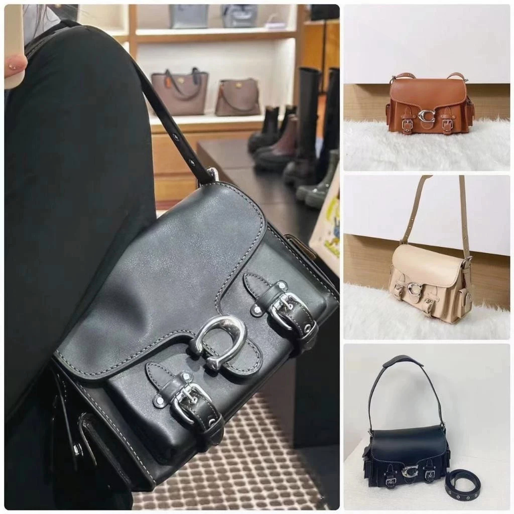 Cargo Soft CT721ผู้ชาย กระเป๋าสะพายข้าง กระเป๋าผู้หญิง กระเป๋า  ช่องคู่ หนัง Y74H83C6