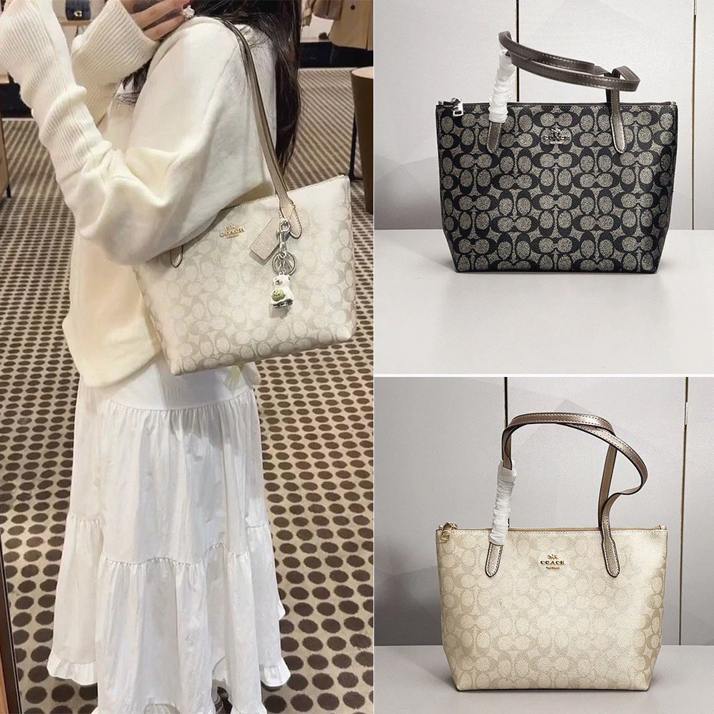 Fiona Zip Tote Bag-CW396 กระเป๋าถือ กระเป๋าผู้หญิง กระเป๋าสะพายข้าง Y74H83C6