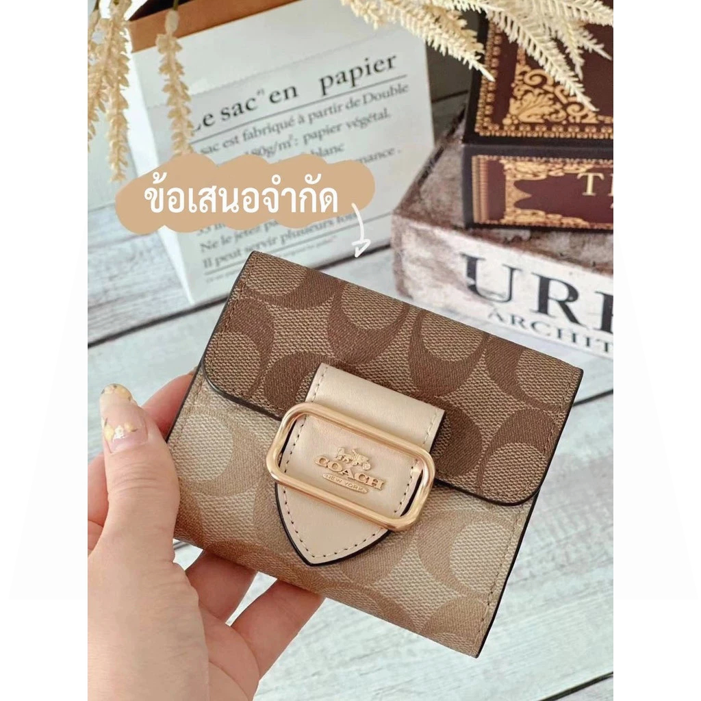 Small Wallet-CF472 CH387 CH151 ปุ่มสแน็ป ผู้หญิง กระเป๋าเงิน กระเป๋าสตางค์ พลิกปก Z77V58X3