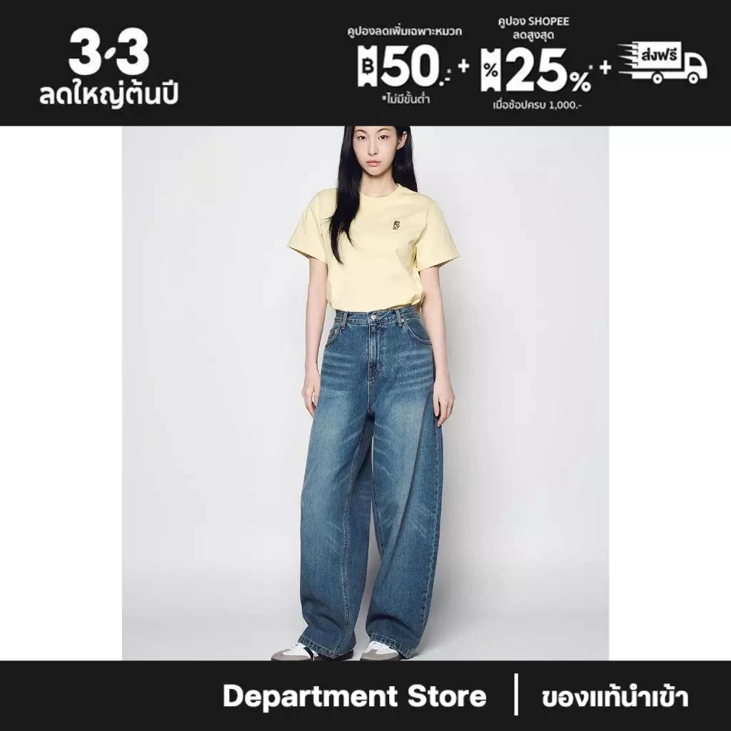 【ของแท้นำเข้า】Acme De La Vie ADLV STAND AC BEAR SHORT SLEEVE T-SHIRT เสื้อยืดแขนยาว