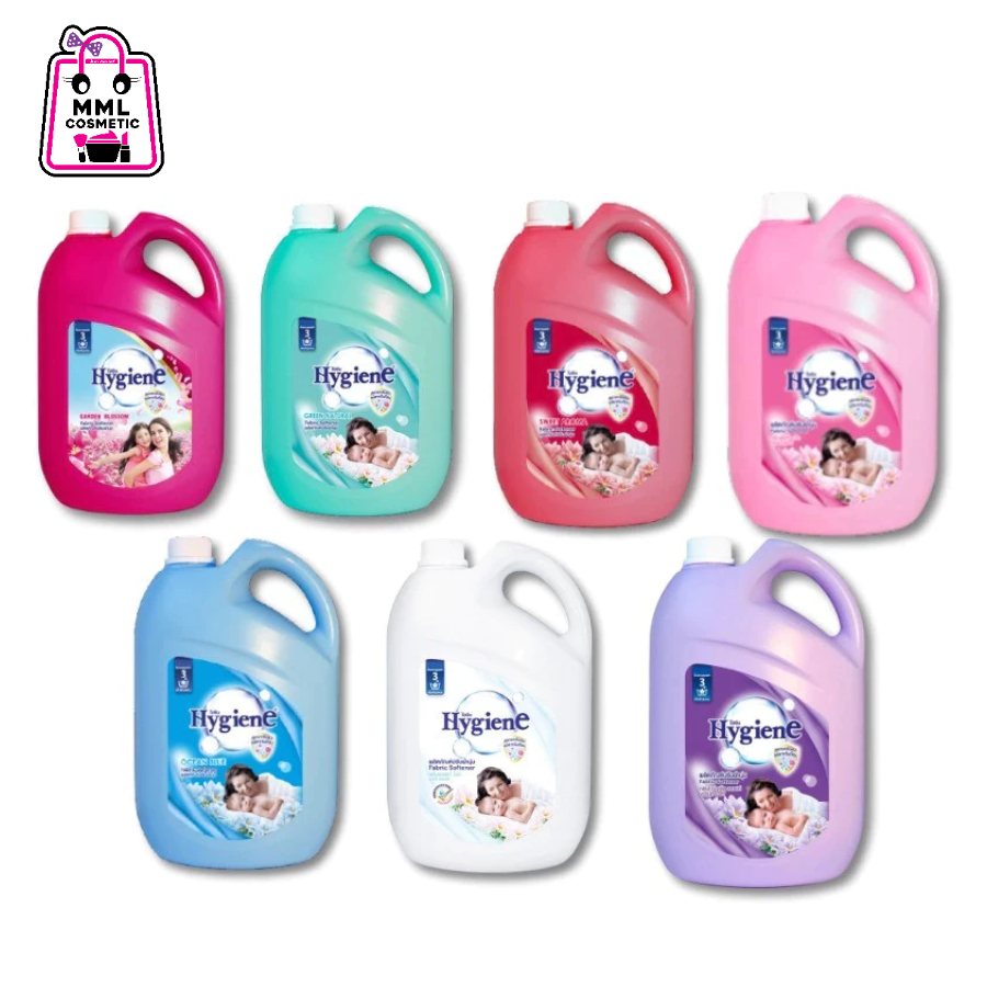 Hygiene ไฮยีนน้ำยาปรับผ้านุ่ม ปรับผ้านุ่มสูตรมาตรฐาน ขนาด2800มล.(แกลอน)