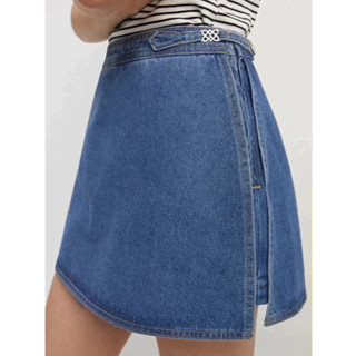 [Pomelo] กระโปรงกางเกงยีนส์เอวสูง / High Waist Denim Skort